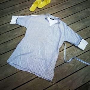 Zara striped dress/cover up